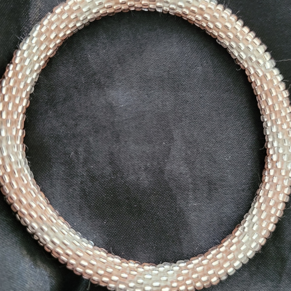 Sashka white silver and light gold bracelet